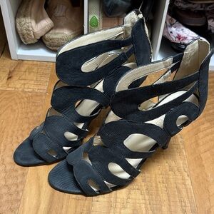 Nine West Black Cutout Heels